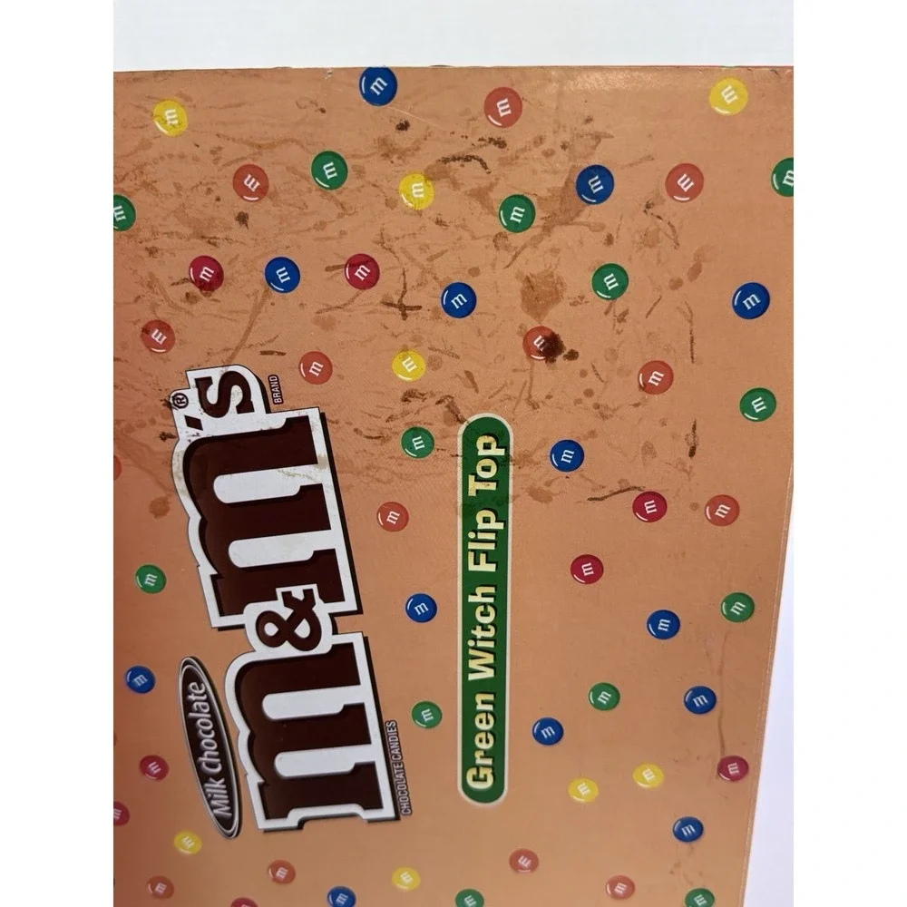 **EXTREMELY RARE!** VTG‎ DEPARTMENT 56 BRAND NEW SEAL M&M's Green Witch Flip Top
